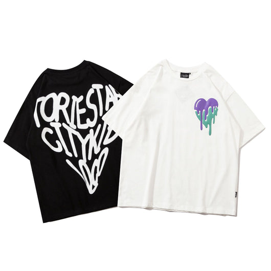 Camiseta Suelta y Versátil para Parejas - Diseño Simple Unisex - Image 10