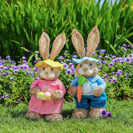 Adornos Decorativos Conejo Pascua para Jardín y Espacios Infantiles