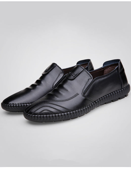 Zapatos de Cuero Casual Británicos Transpirables para Hombre - Image 10