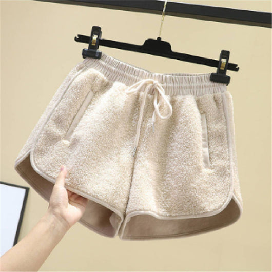 Pantalones Anchos de Lana Sintética Faux Lamb - Comodidad Casual - Image 8