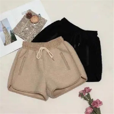 Pantalones Anchos de Lana Sintética Faux Lamb - Comodidad Casual - Image 6