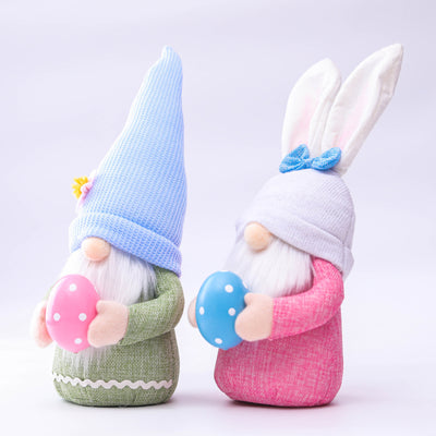 Muñeca Conejita de Pascua con Sombrero Largo Colorido - Image 12