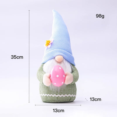 Muñeca Conejita de Pascua con Sombrero Largo Colorido - Image 9