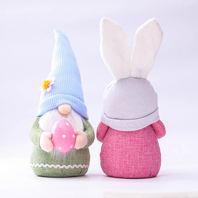 Muñeca Conejita de Pascua con Sombrero Largo Colorido - Image 13