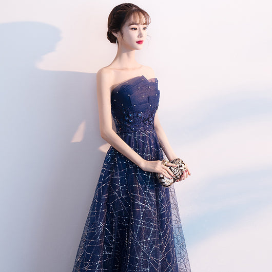 Vestido Largo Elegante sin Tirantes para Eventos - Image 12