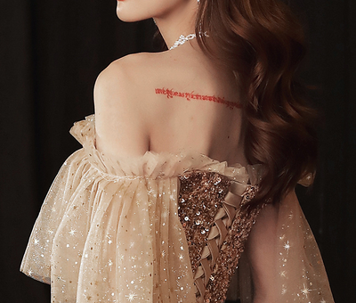 Vestido de Dama de Honor Elegante Rubio Dorado con Temperamento Socialité - Image 16