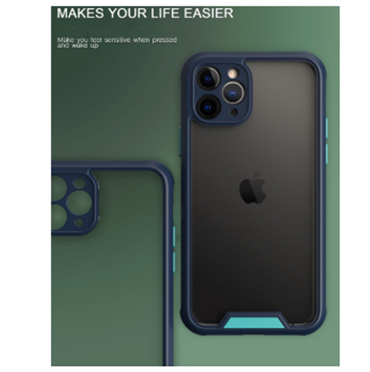 Funda Acrílica Transparente Anti-caídas con Contraste de Color