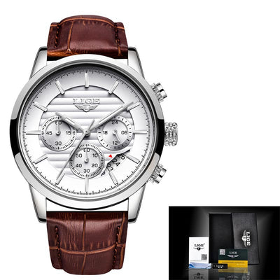 Reloj de Negocios Impermeable para Hombre con Movimiento de Cuarzo - Image 9