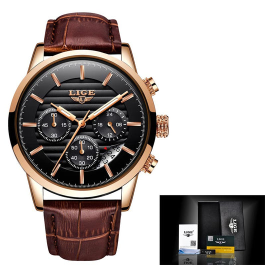 Reloj de Negocios Impermeable para Hombre con Movimiento de Cuarzo - Image 7