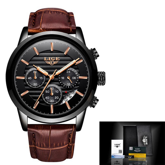 Reloj de Negocios Impermeable para Hombre con Movimiento de Cuarzo - Image 10