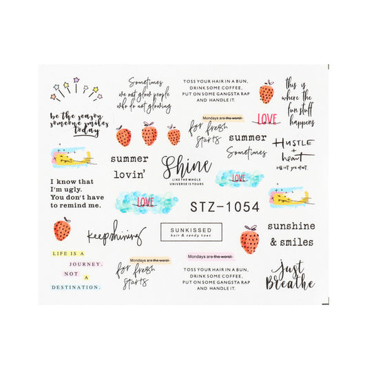 Stickers de Transferencia para Uñas Personality Python Letras Negras - Image 39