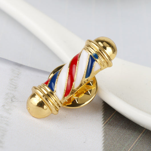 Broche Distintivo Barbería - Pin Logo Peluquería Profesional