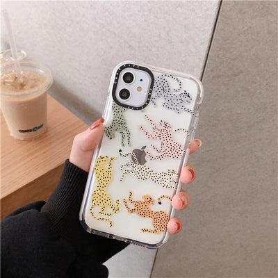 Funda iPhone Estilo Coreano con Animales Kawaii
