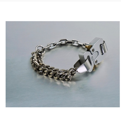 Pulsera de Pareja con Cadena Eslabonada y Cierre Funcional - Image 8