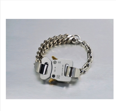 Pulsera de Pareja con Cadena Eslabonada y Cierre Funcional - Image 9