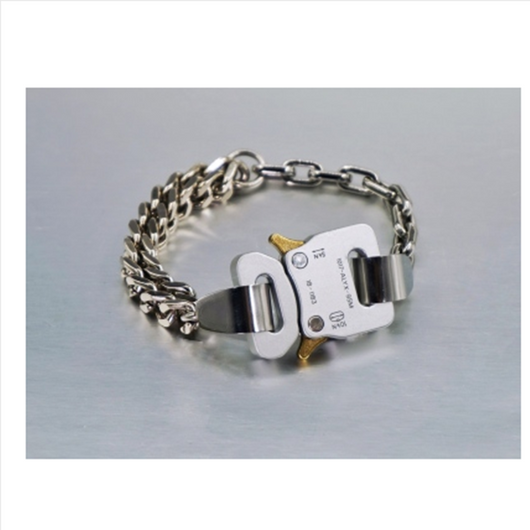 Pulsera de Pareja con Cadena Eslabonada y Cierre Funcional