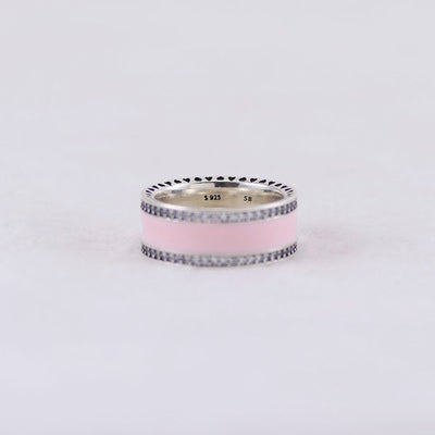 Anillo de Plata 925 con Diamante Rosa y Resina Epoxi - Image 6