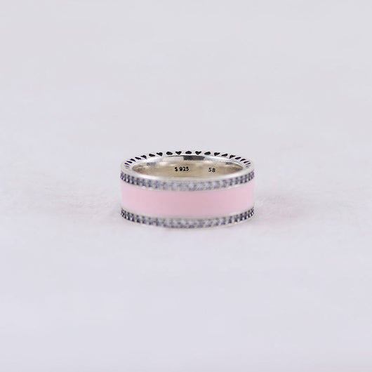 Anillo de Plata 925 con Diamante Rosa y Resina Epoxi - Image 6