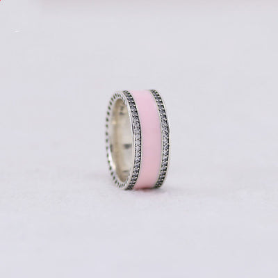 Anillo de Plata 925 con Diamante Rosa y Resina Epoxi - Image 4