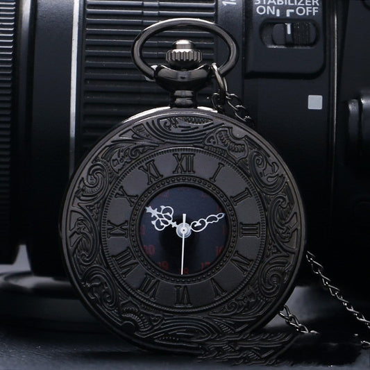 Reloj de Bolsillo Retro de Cuarzo con Doble Pantalla