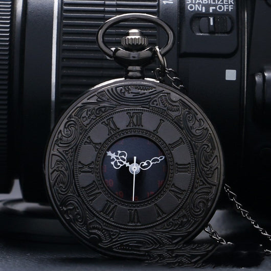 Reloj de Bolsillo Retro de Cuarzo con Doble Pantalla