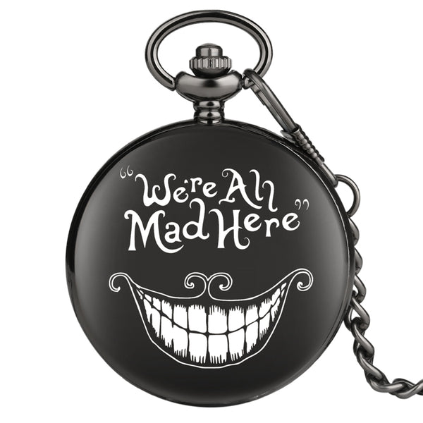 Reloj de Bolsillo Láser Fashion Cuarzo We Are Mad Here