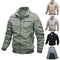Chaqueta Casual de Algodón Teñida Sólida para Hombre