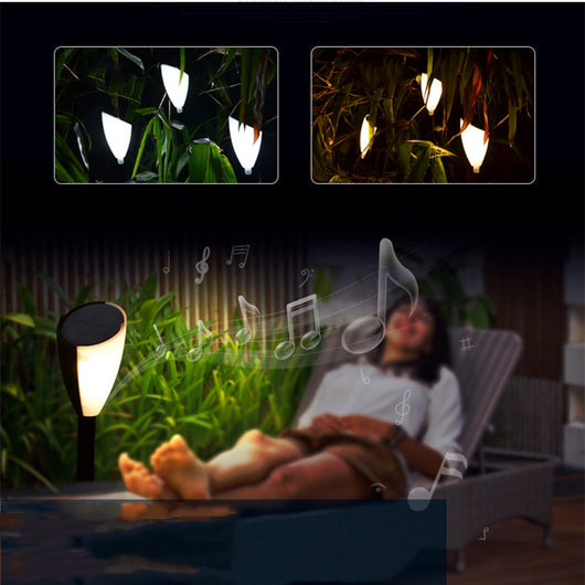 Lámpara Solar de Jardín LED Blanco Cálido con Sensor Acústico-Óptico - Image 11