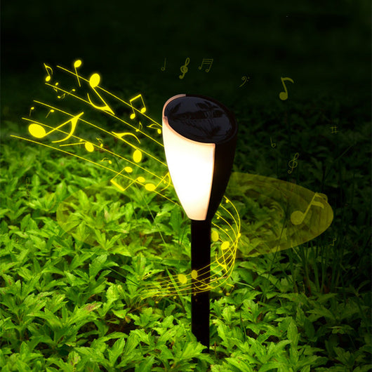 Lámpara Solar de Jardín LED Blanco Cálido con Sensor Acústico-Óptico - Image 9