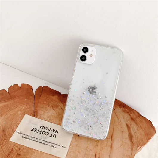 Funda iPhone 12/11 Pro Transparente con Brillo - Protección Elegante - Image 2