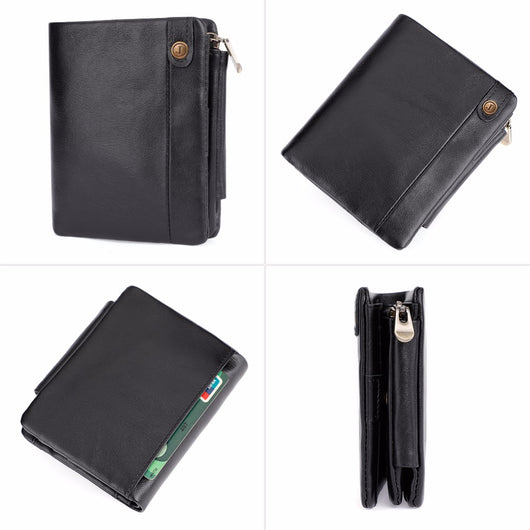 Billetera Vertical de Cuero con Protección RFID y Múltiples Compartimentos - Image 7