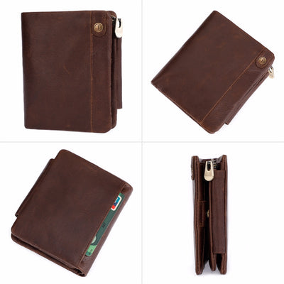 Billetera Vertical de Cuero con Protección RFID y Múltiples Compartimentos - Image 5