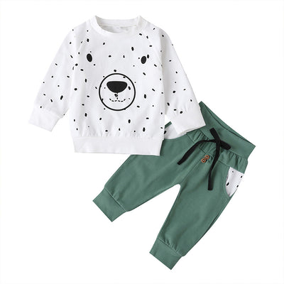 Conjunto de Dos Piezas Infantil Manga Larga con Diseño de Osito - Image 11