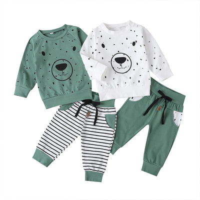 Conjunto de Dos Piezas Infantil Manga Larga con Diseño de Osito - Image 14