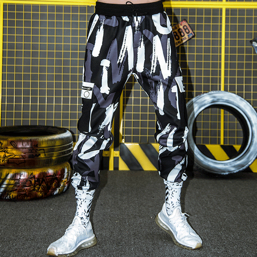 Pantalones Cargo Hip-Hop Camuflaje para Hombre - Estilo Urbano Oversize - Image 9