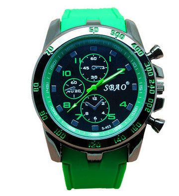 Reloj de Cuarzo Multicolor con Correa de Silicona para Estudiantes