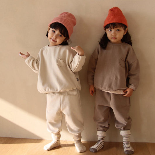 Conjunto Deportivo Infantil de Algodón - Sudadera y Pantalón