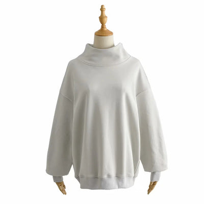 Suéter Oversized Holgado de Color Liso - Image 8