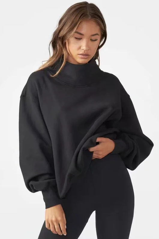 Suéter Oversized Holgado de Color Liso - Image 9