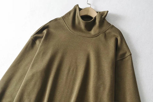 Suéter Oversized Holgado de Color Liso - Image 15