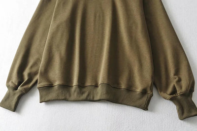 Suéter Oversized Holgado de Color Liso - Image 14