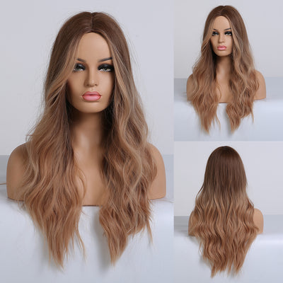 Peluca Larga Rizada con Flequillo Ocho Caracteres - Cabello Sintético para Mujer - Image 8