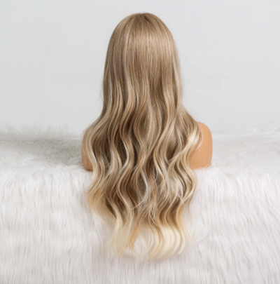 Peluca Larga Rizada con Flequillo Ocho Caracteres - Cabello Sintético para Mujer - Image 2
