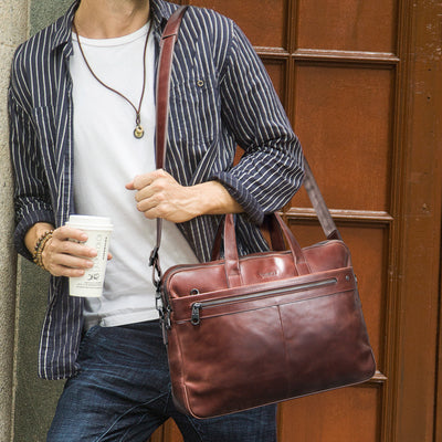 Maletín Ejecutivo de Cuero para Hombre - Portafolio Multifuncional - Image 8
