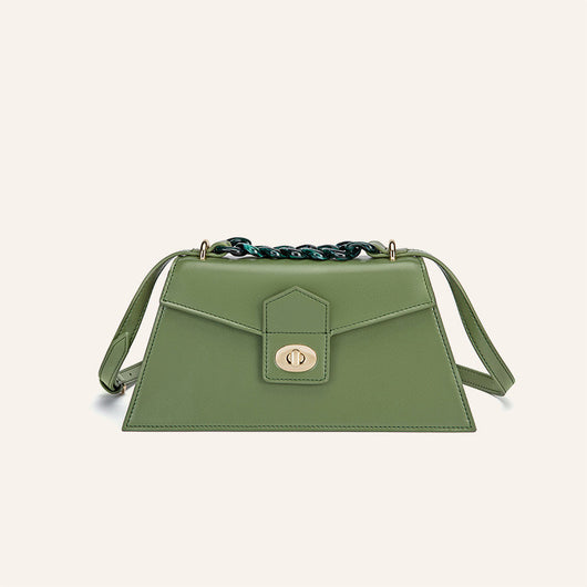 Bolso Mensajero de Cuero Genuino con Cuentas para Mujer - Image 5