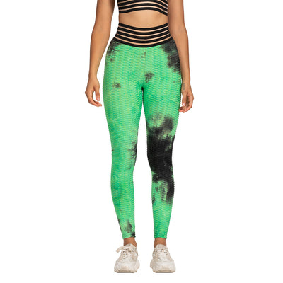 Pantalones Yoga Ajustados Tie-Dye Gruesos para Fitness - Image 7