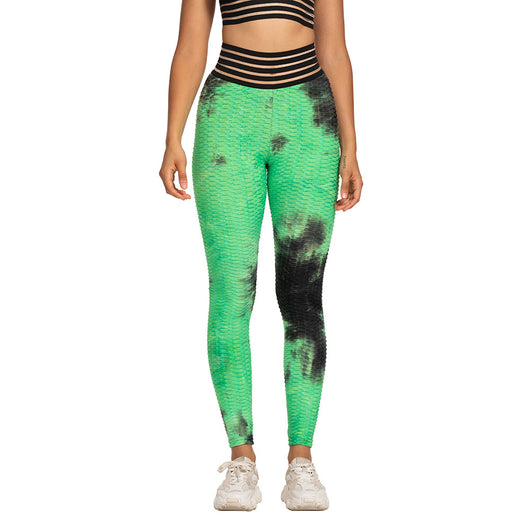 Pantalones Yoga Ajustados Tie-Dye Gruesos para Fitness - Image 7