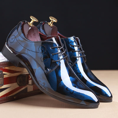 Zapatos Formales de Punta Afilada Talla Extra Grande para Hombre - Image 11