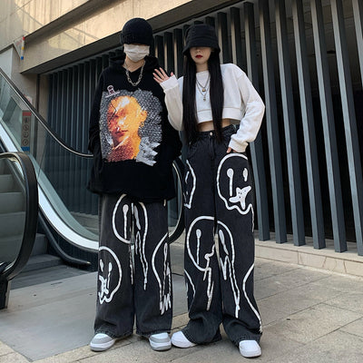Pantalones Anchos con Estampado Graffiti Urban Street - Image 8