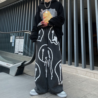 Pantalones Anchos con Estampado Graffiti Urban Street - Image 3